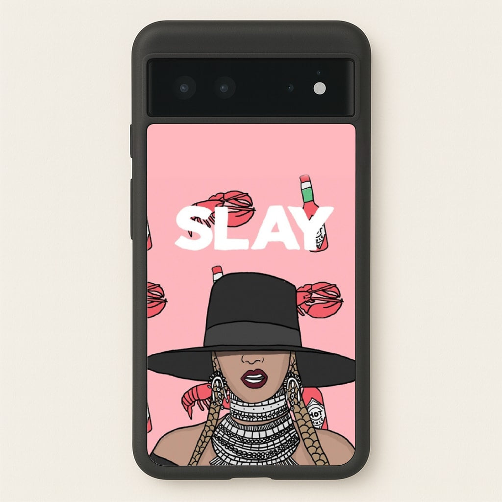 Slay - Queen B Cartoon - Beyonce Phone Case for Google Pixel 6