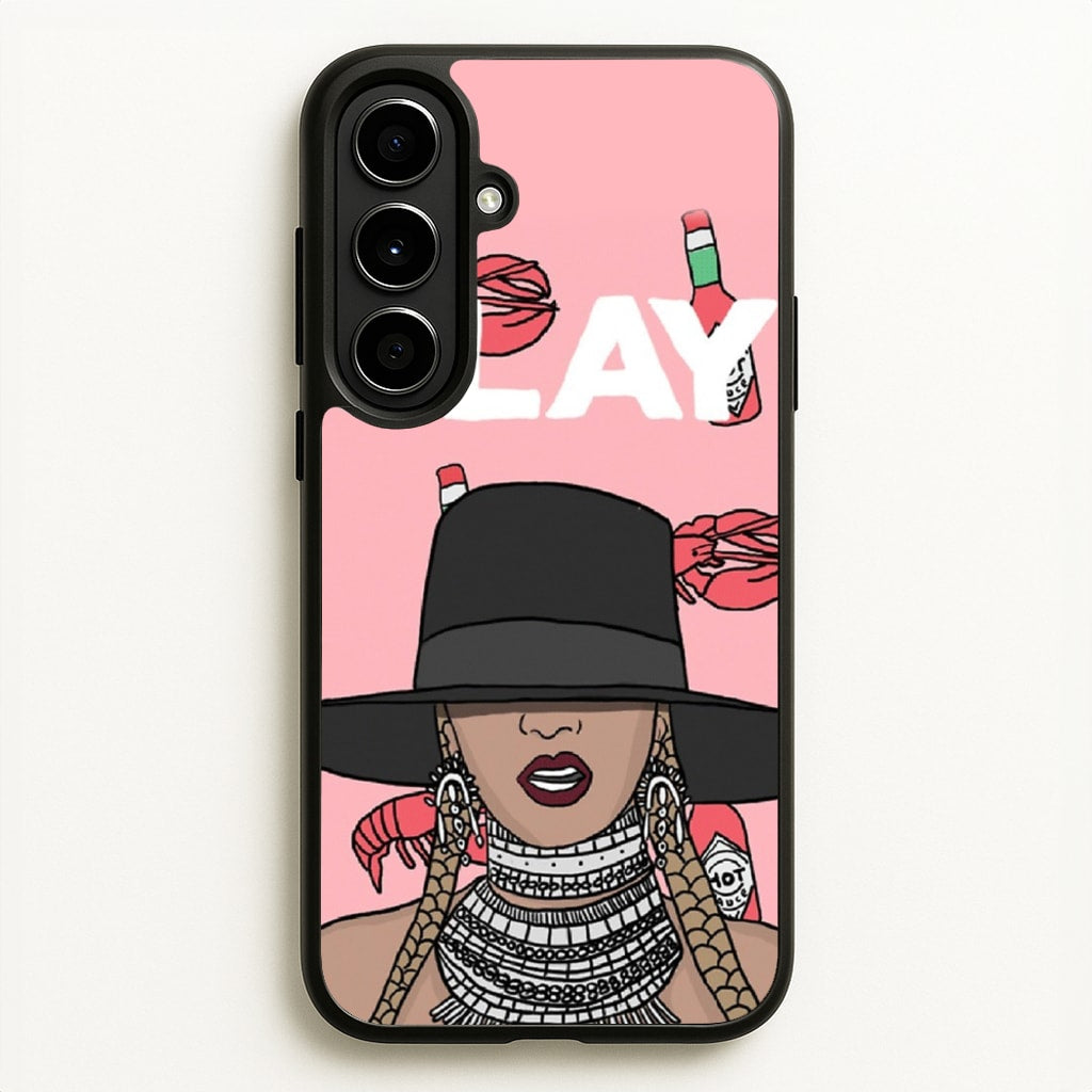 Slay - Queen B Cartoon - Beyonce Phone Case for Galaxy A56