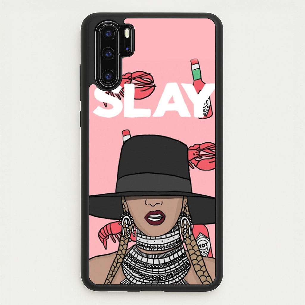 Slay - Queen B Cartoon - Beyonce Phone Case for Huawei P30 Pro