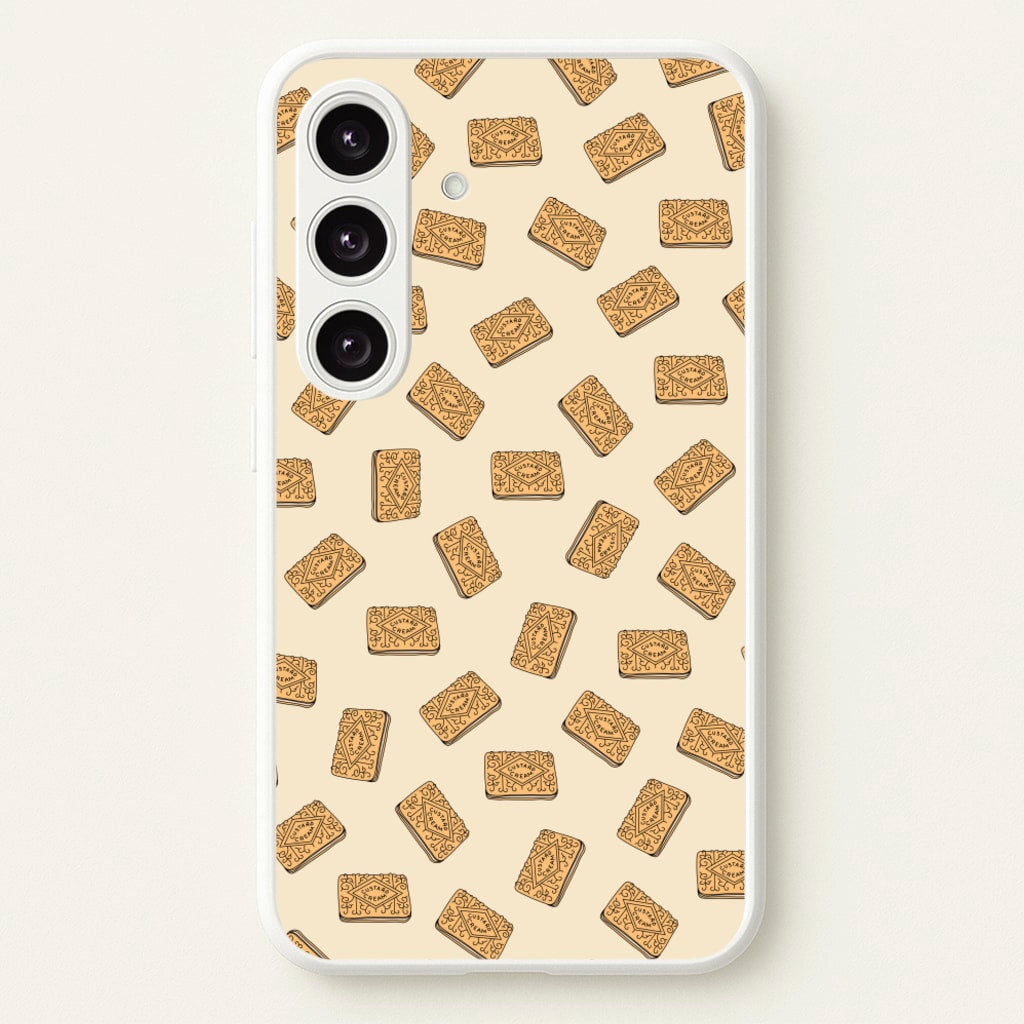 Custard Creams - Biscuits Patterns - Biscuits Patterns Phone Case for Galaxy S24