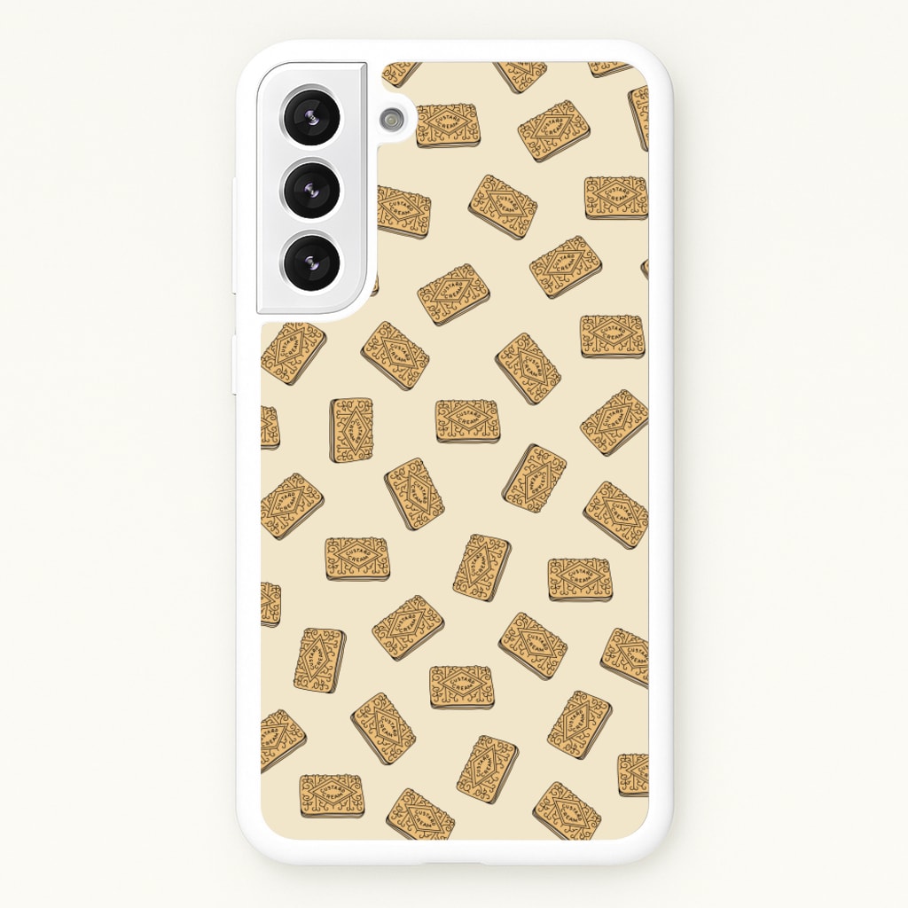 Custard Creams - Biscuits Patterns - Biscuits Patterns Phone Case for Galaxy S21FE