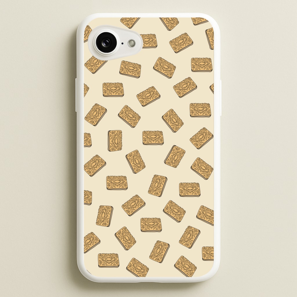 Custard Creams - Biscuits Patterns - Biscuits Patterns Phone Case for iPhone 16e