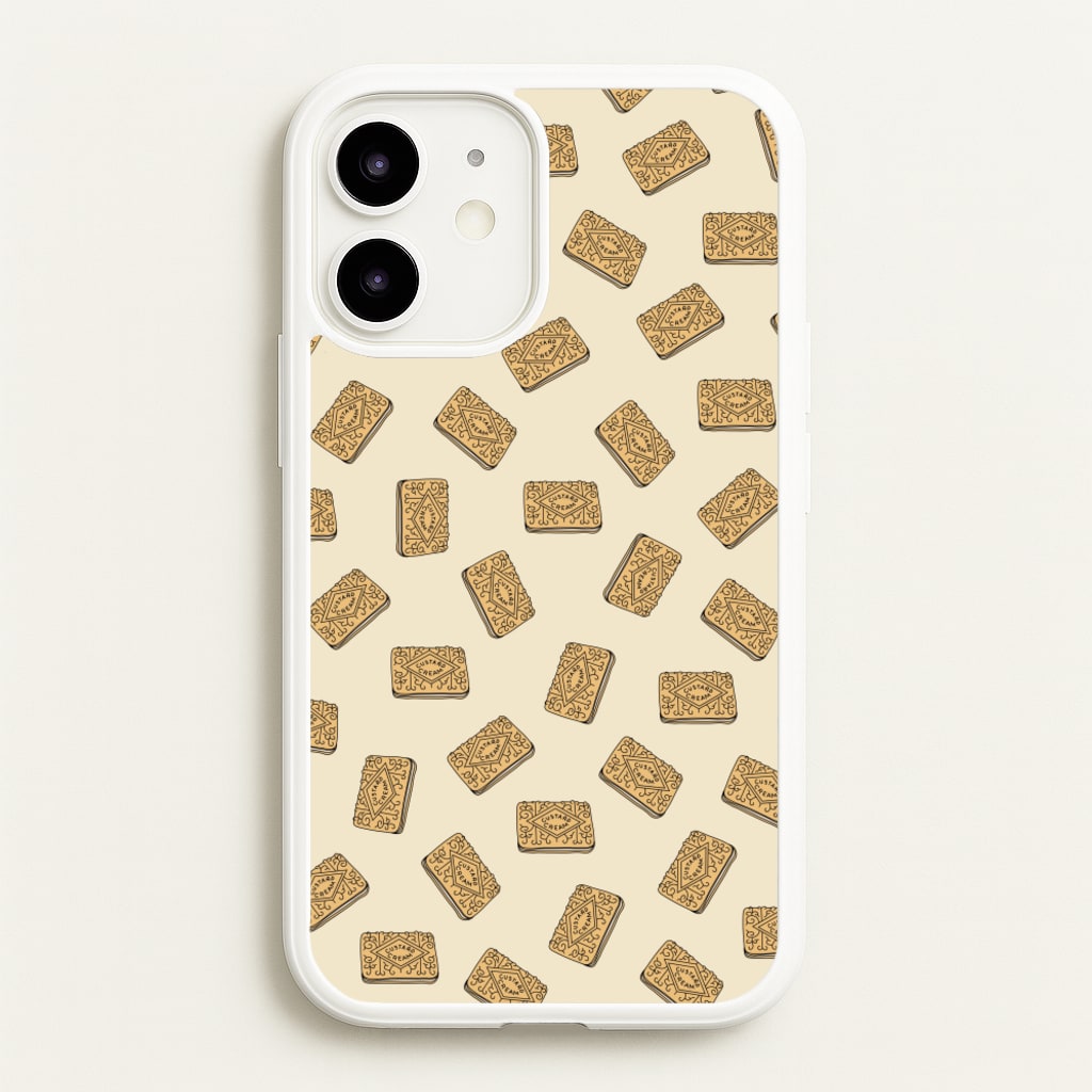 Custard Creams - Biscuits Patterns - Biscuits Patterns Phone Case for iPhone 12 / 12 Pro
