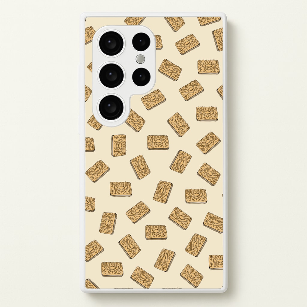 Custard Creams - Biscuits Patterns - Biscuits Patterns Phone Case for Galaxy S24 Ultra