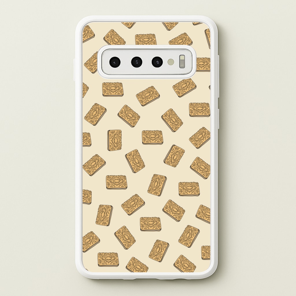 Custard Creams - Biscuits Patterns - Biscuits Patterns Phone Case for Galaxy S10 Plus