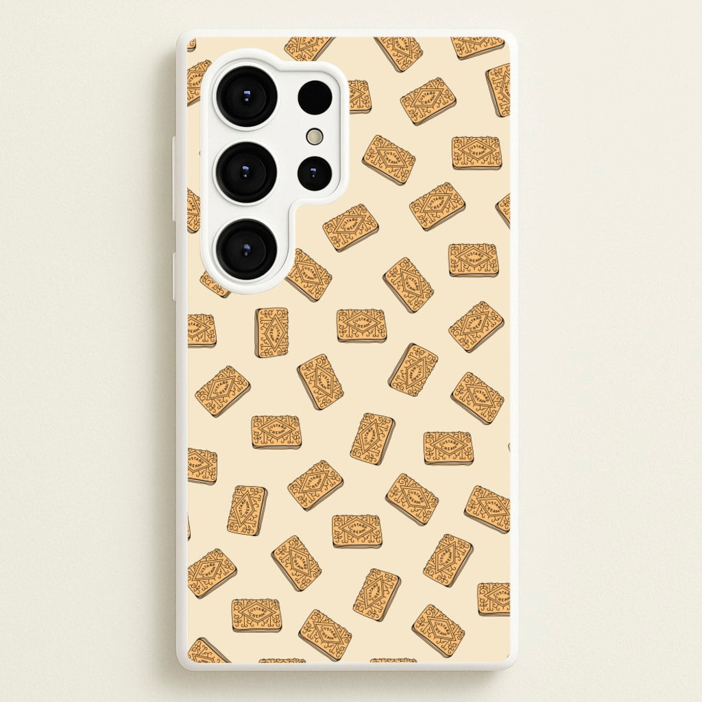 Custard Creams - Biscuits Patterns - Biscuits Patterns Phone Case for Galaxy S25 Ultra