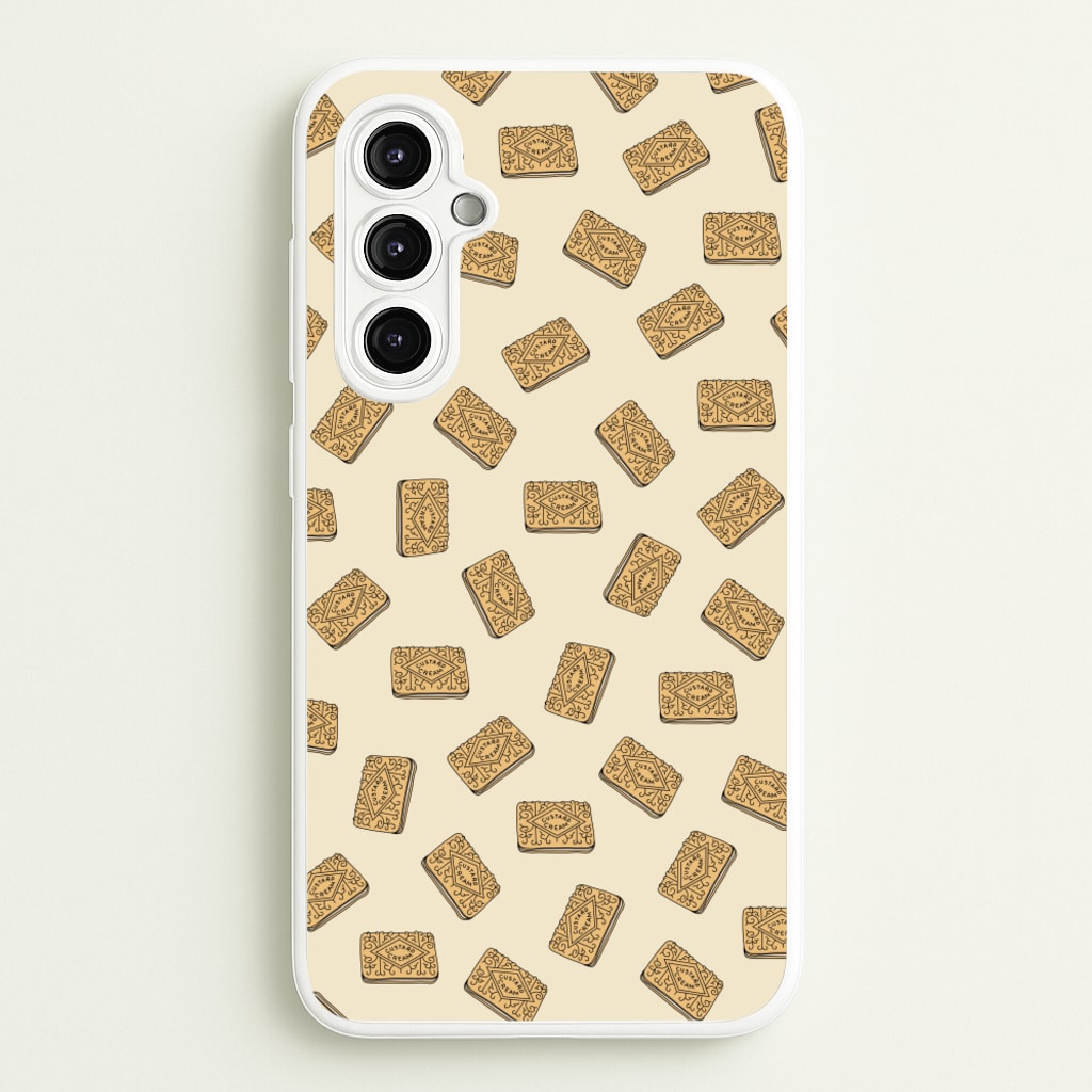 Custard Creams - Biscuits Patterns - Biscuits Patterns Phone Case for Galaxy A14