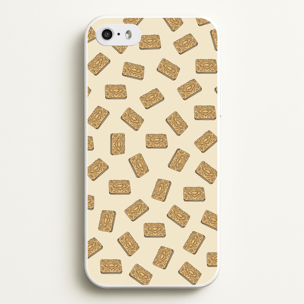 Custard Creams - Biscuits Patterns - Biscuits Patterns Phone Case for iPhone 5 / 5s / SE 2016
