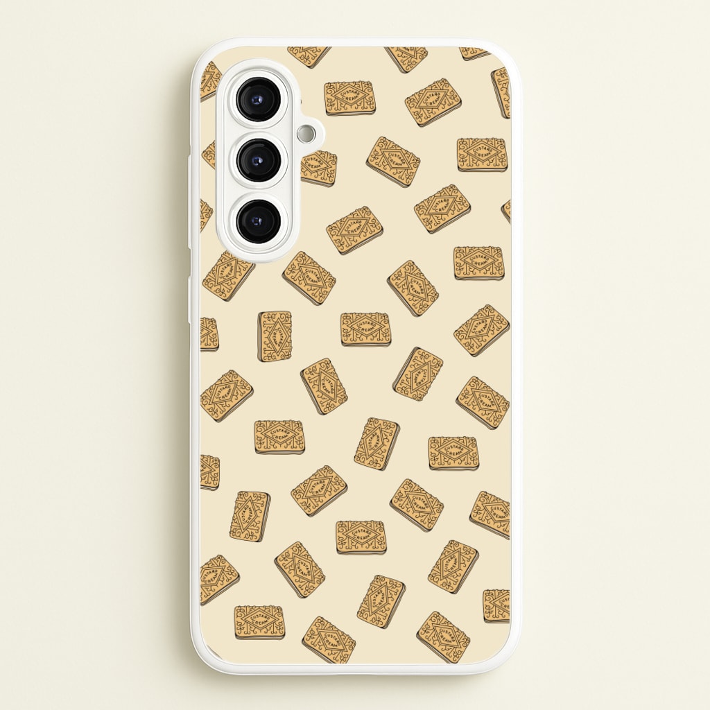 Custard Creams - Biscuits Patterns - Biscuits Patterns Phone Case for Galaxy A16