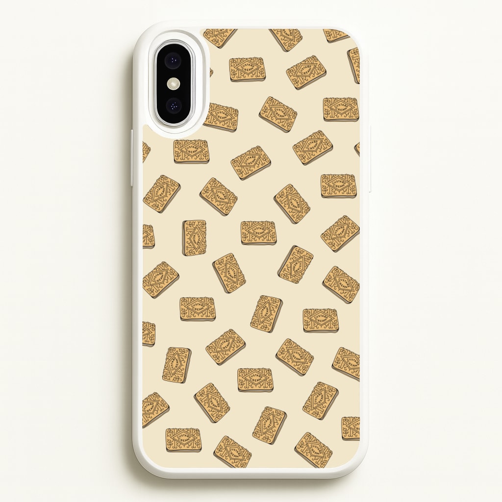 Custard Creams - Biscuits Patterns - Biscuits Patterns Phone Case for iPhone XS Max