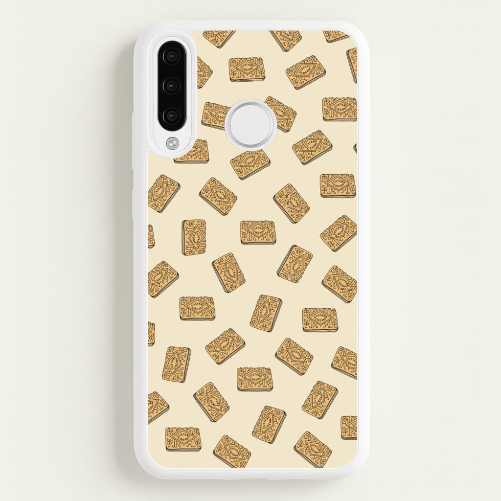 Custard Creams - Biscuits Patterns - Biscuits Patterns Phone Case for Huawei P30 Lite