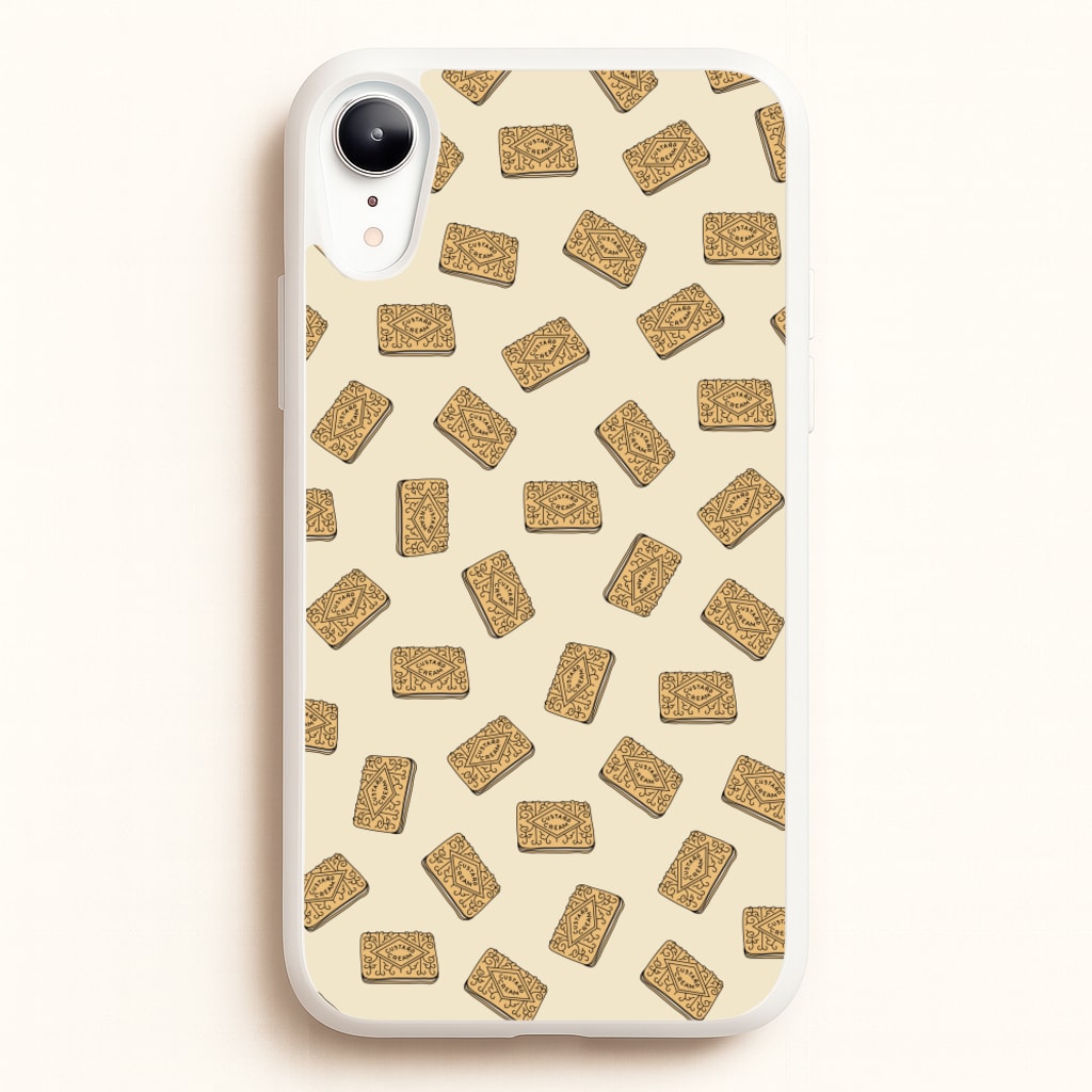 Custard Creams - Biscuits Patterns - Biscuits Patterns Phone Case for iPhone XR