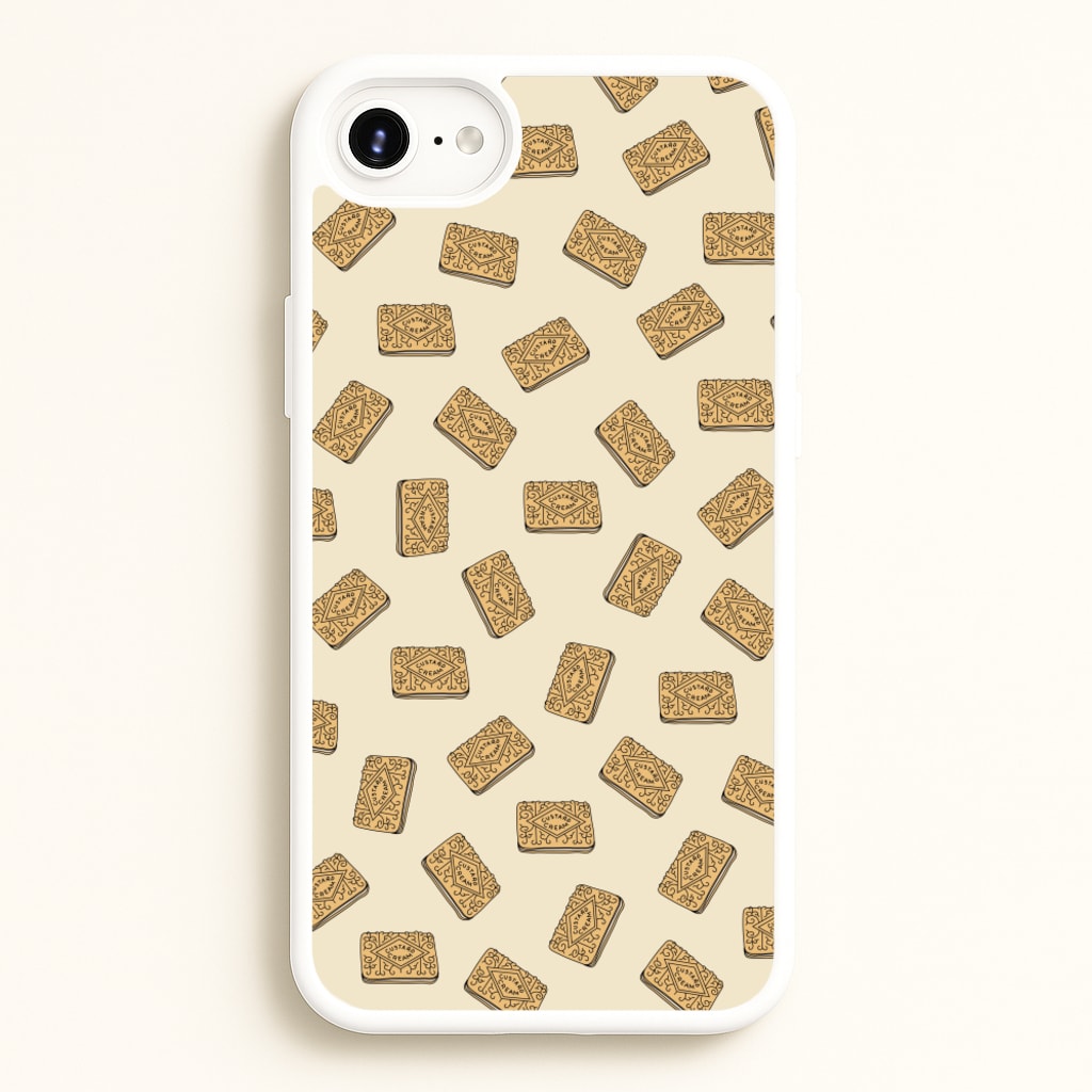 Custard Creams - Biscuits Patterns - Biscuits Patterns Phone Case for iPhone 6 Plus / 7 Plus / 8 Plus