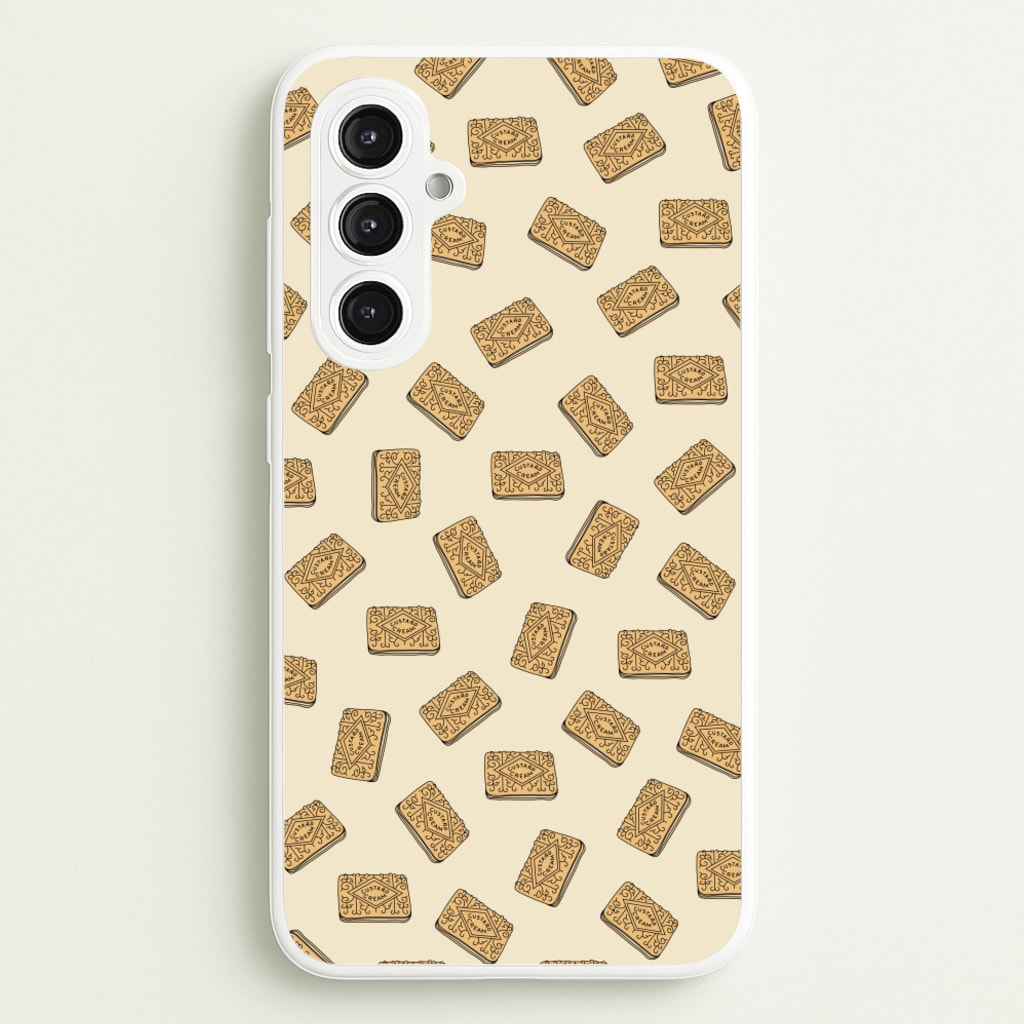 Custard Creams - Biscuits Patterns - Biscuits Patterns Phone Case for Galaxy S23FE