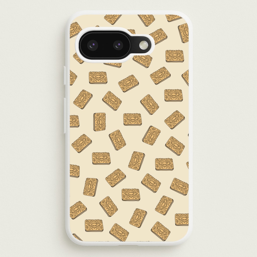 Custard Creams - Biscuits Patterns - Biscuits Patterns Phone Case for Google Pixel 9a