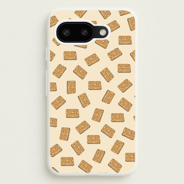 Custard Creams - Biscuits Patterns - Biscuits Patterns Phone Case for Google Pixel 9a