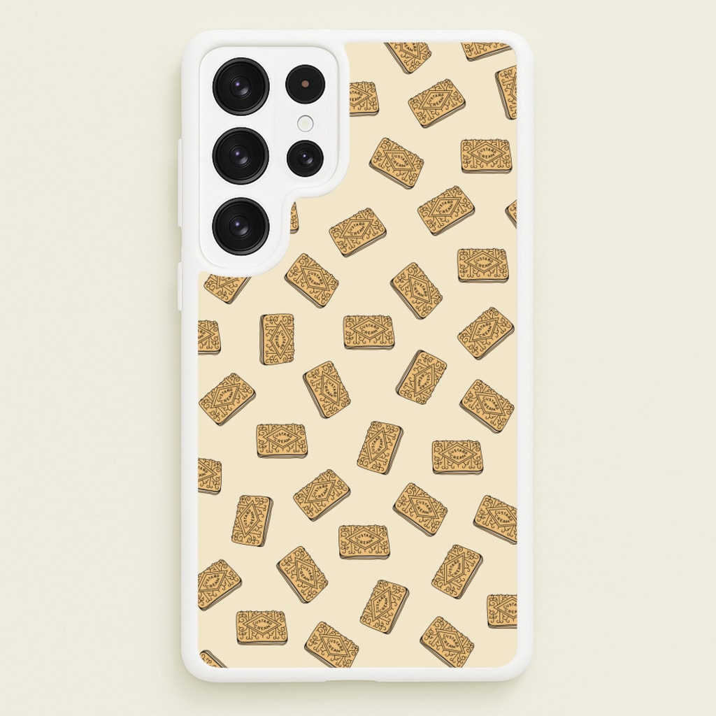 Custard Creams - Biscuits Patterns - Biscuits Patterns Phone Case for Galaxy S23 Ultra