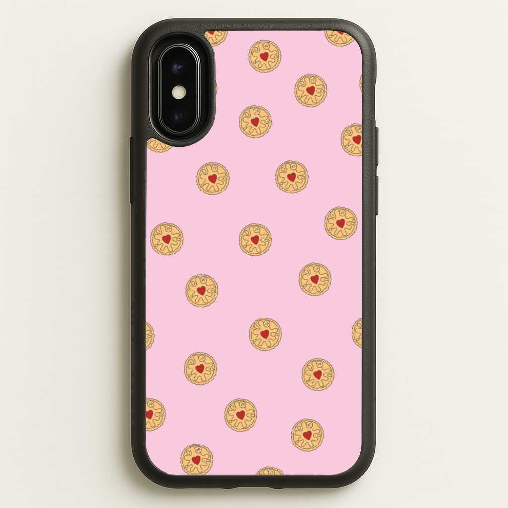 Jammy Doggers - Biscuits Patterns - Biscuits Patterns Phone Case for iPhone X / XS