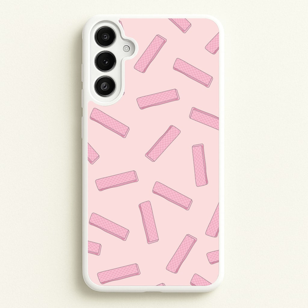 Pink Waffers - Biscuits Patterns - Biscuits Patterns Phone Case for Galaxy A36