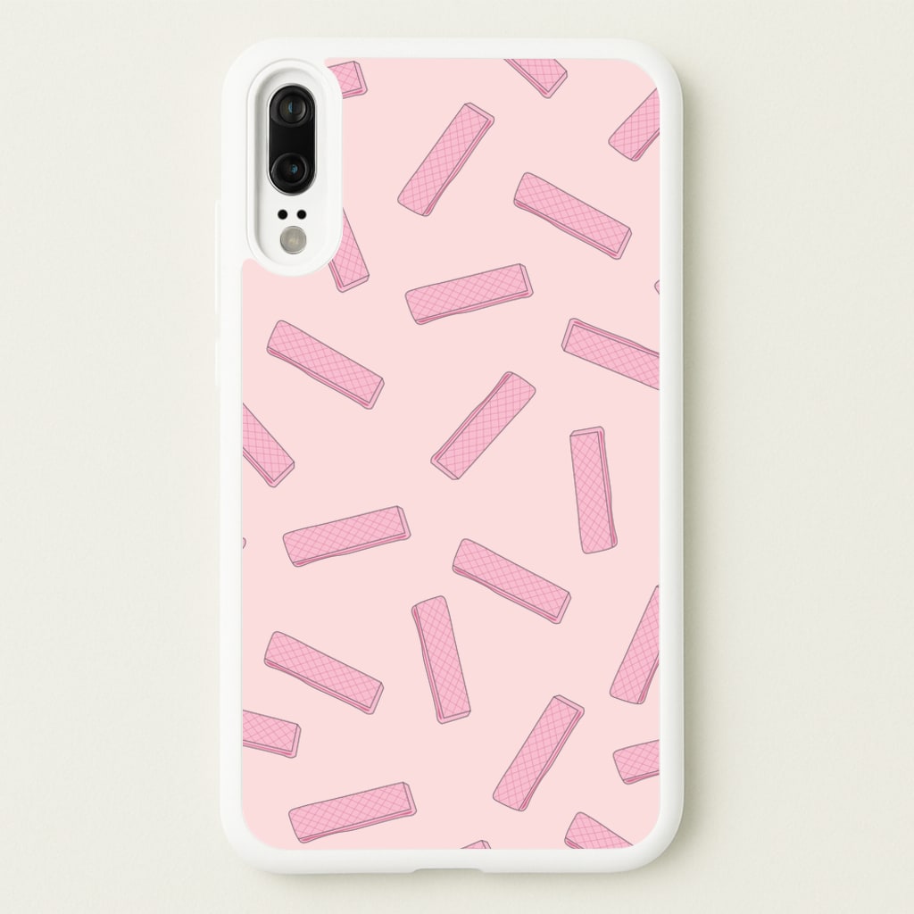 Pink Waffers - Biscuits Patterns - Biscuits Patterns Phone Case for Huawei P20