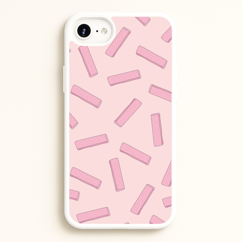 Pink Waffers - Biscuits Patterns - Biscuits Patterns Phone Case for iPhone 6 / 7 / 8 / SE