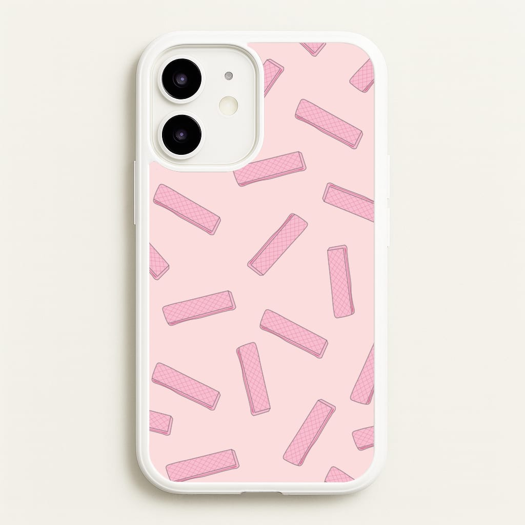 Pink Waffers - Biscuits Patterns - Biscuits Patterns Phone Case for iPhone 12 / 12 Pro