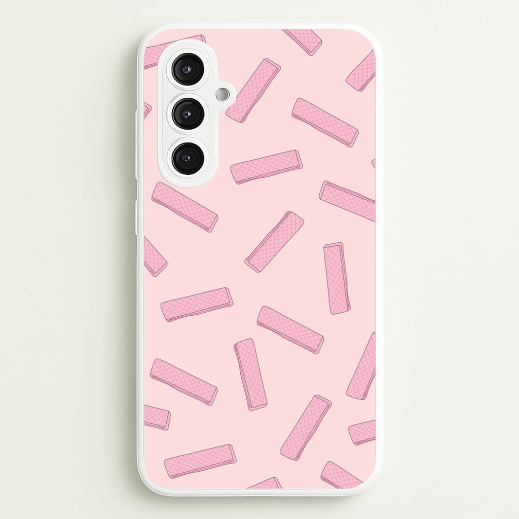 Pink Waffers - Biscuits Patterns - Biscuits Patterns Phone Case for Galaxy S23FE