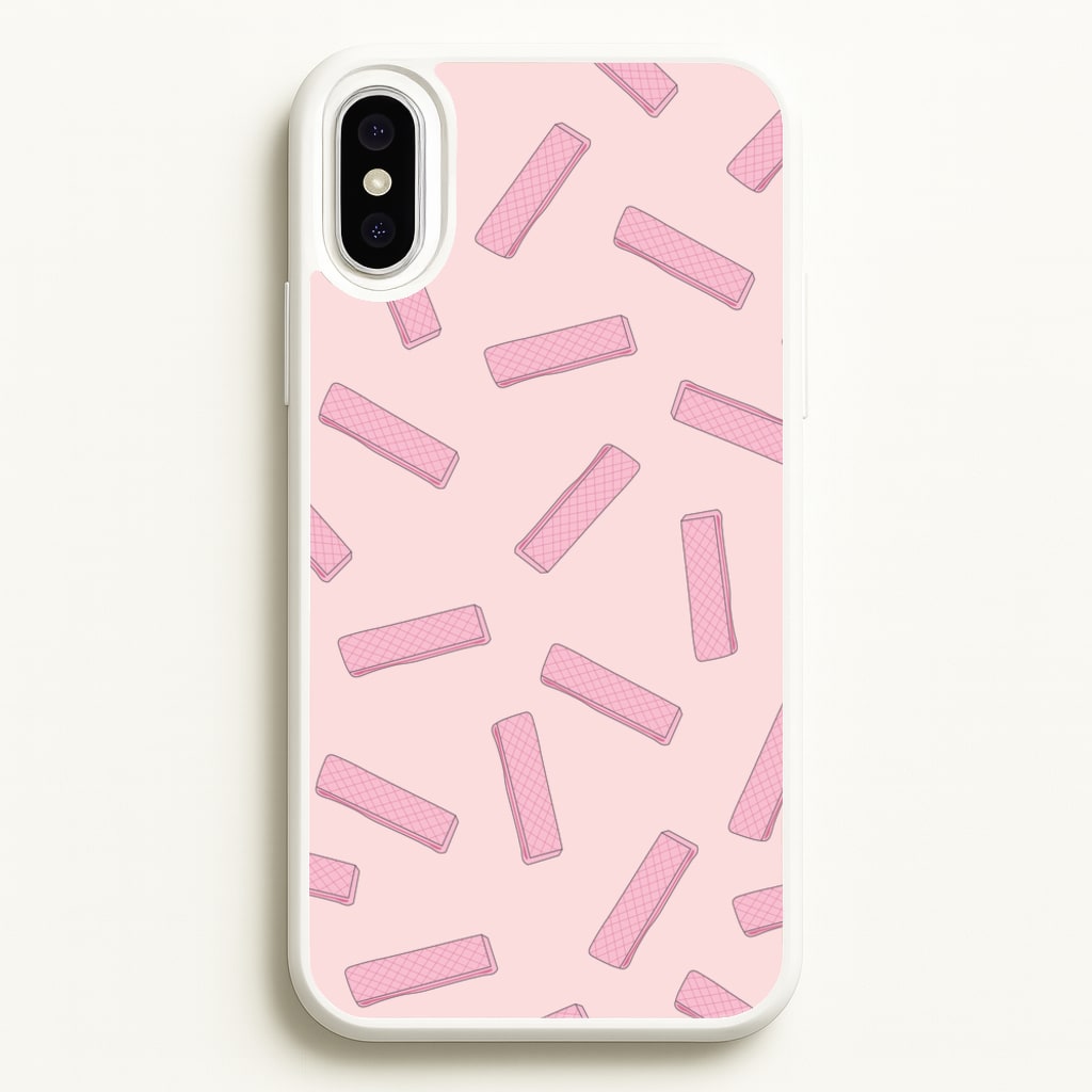 Pink Waffers - Biscuits Patterns - Biscuits Patterns Phone Case for iPhone XS Max