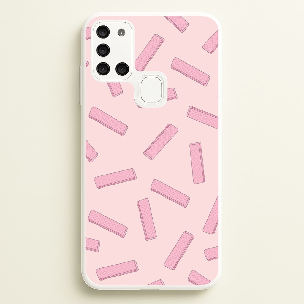 Pink Waffers - Biscuits Patterns - Biscuits Patterns Phone Case for Galaxy A21s