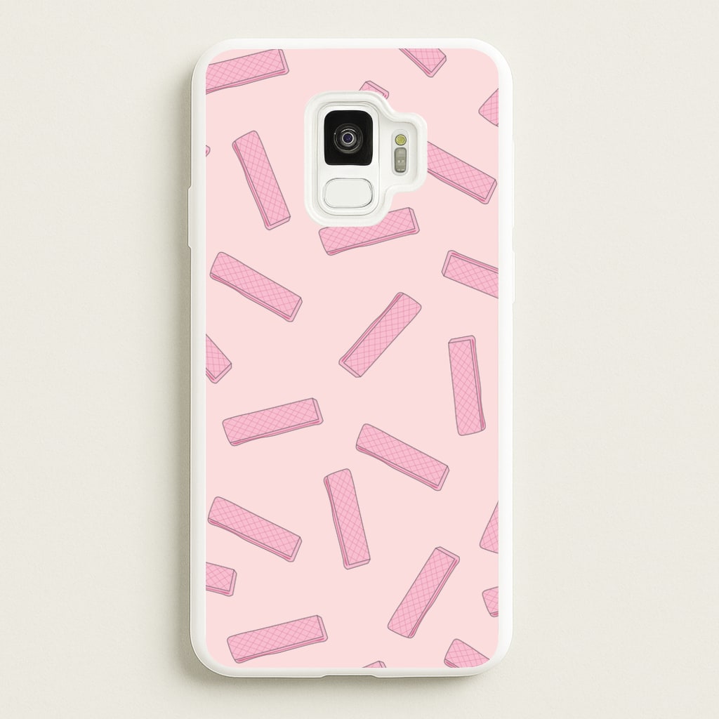 Pink Waffers - Biscuits Patterns - Biscuits Patterns Phone Case for Galaxy S9