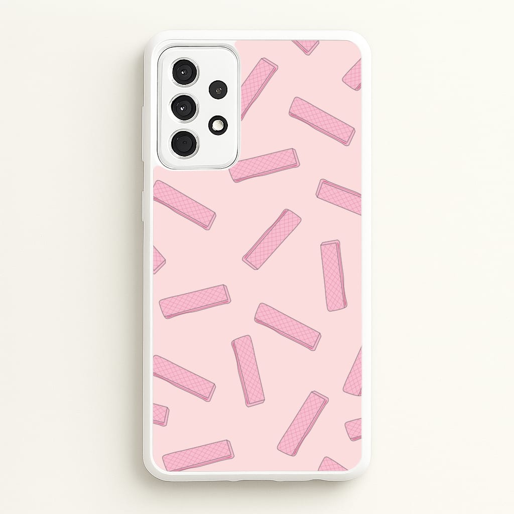 Pink Waffers - Biscuits Patterns - Biscuits Patterns Phone Case for Galaxy A52 / A52s