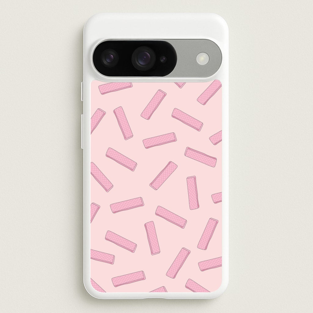 Pink Waffers - Biscuits Patterns Phone Case for Google Pixel 10 / 10 Pro