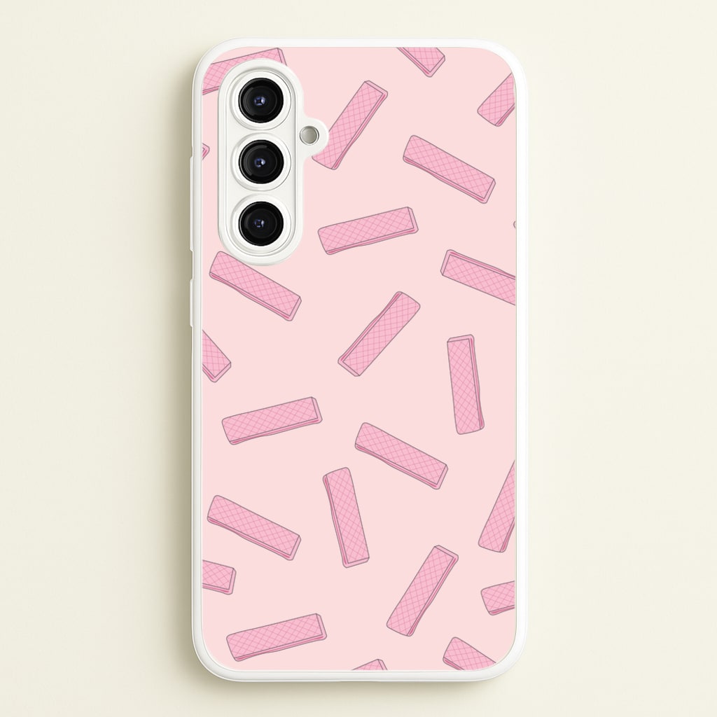 Pink Waffers - Biscuits Patterns - Biscuits Patterns Phone Case for Galaxy A16
