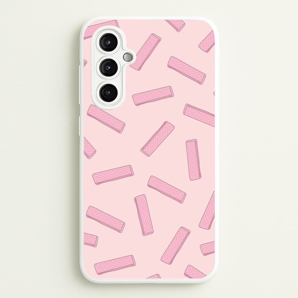 Pink Waffers - Biscuits Patterns - Biscuits Patterns Phone Case for Galaxy A14