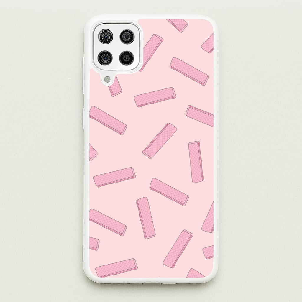 Pink Waffers - Biscuits Patterns - Biscuits Patterns Phone Case for Galaxy A12