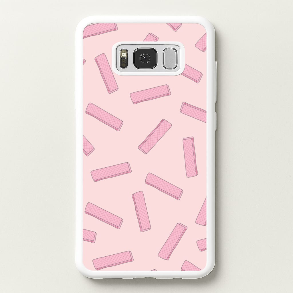 Pink Waffers - Biscuits Patterns - Biscuits Patterns Phone Case for Galaxy S8