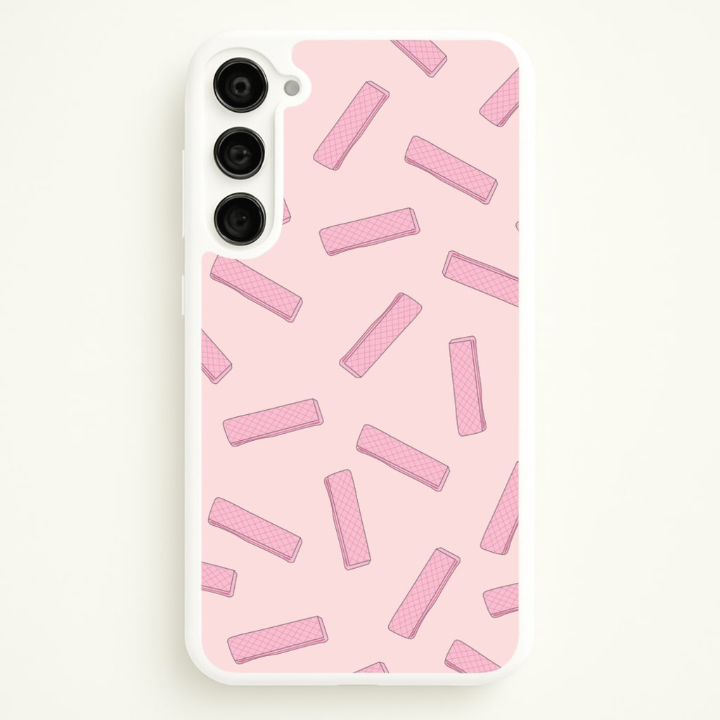 Pink Waffers - Biscuits Patterns - Biscuits Patterns Phone Case for Galaxy S23