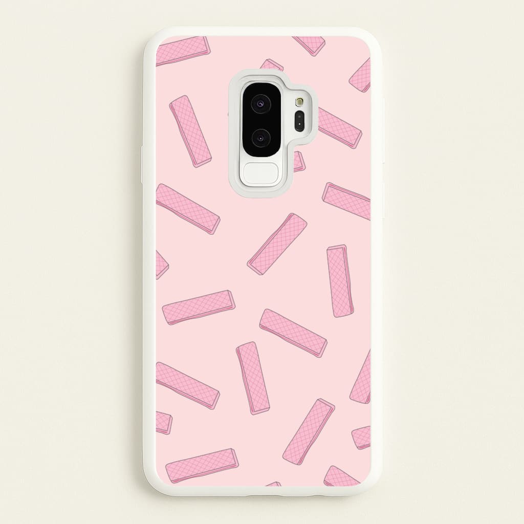 Pink Waffers - Biscuits Patterns - Biscuits Patterns Phone Case for Galaxy S9 Plus