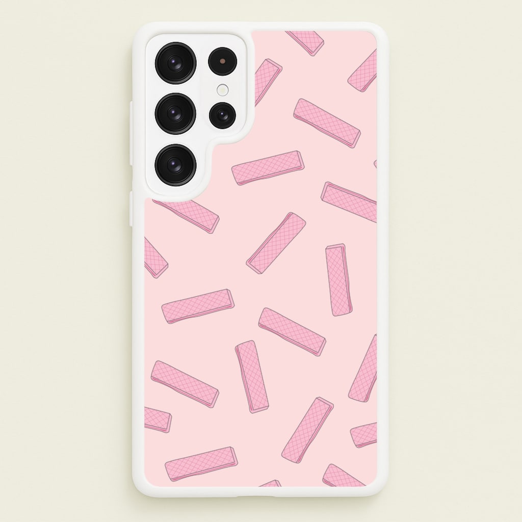 Pink Waffers - Biscuits Patterns - Biscuits Patterns Phone Case for Galaxy S22 Ultra
