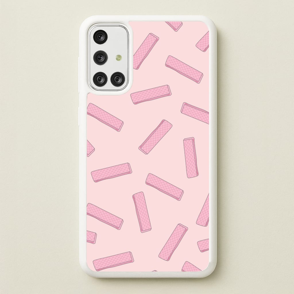 Pink Waffers - Biscuits Patterns - Biscuits Patterns Phone Case for Galaxy A71