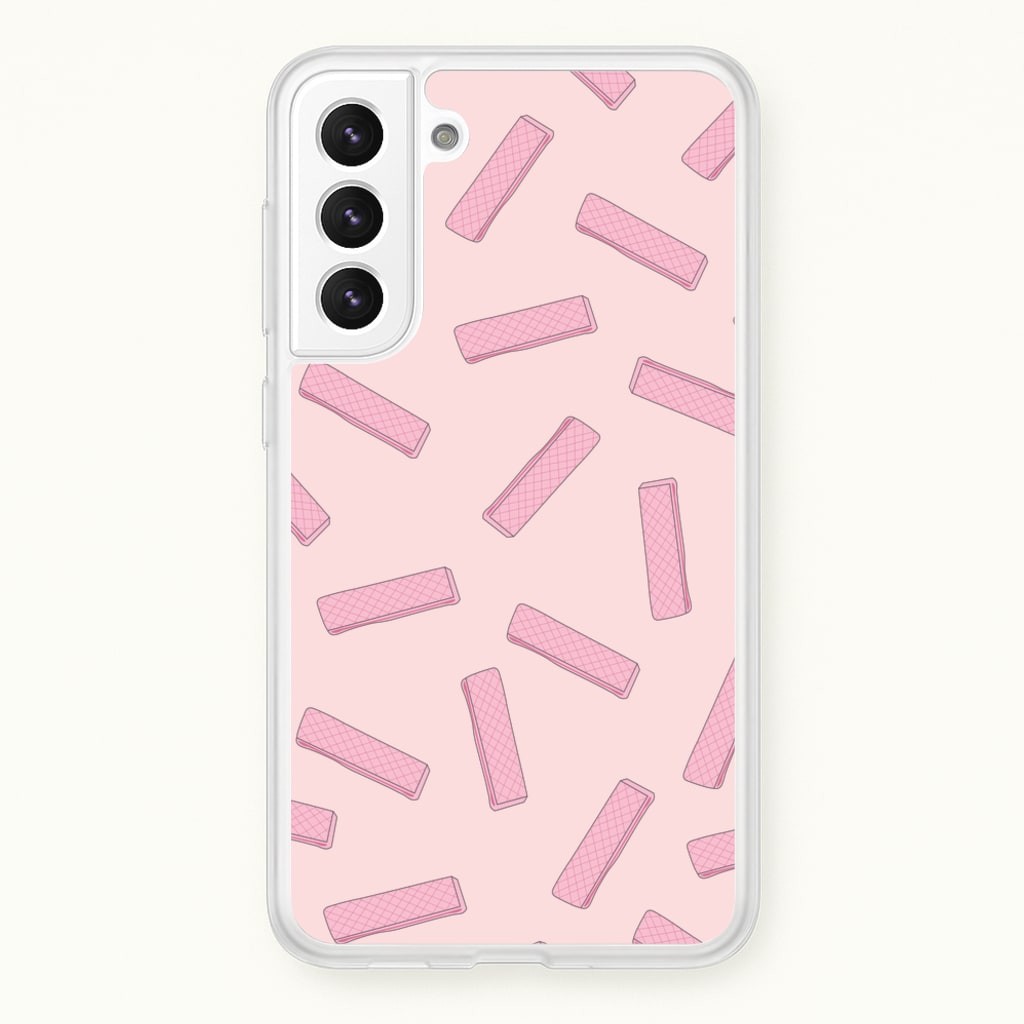 Pink Waffers - Biscuits Patterns - Biscuits Patterns Phone Case for Galaxy S22 Plus