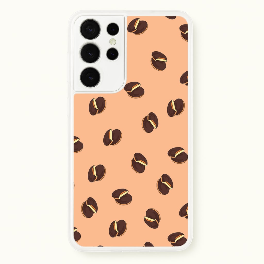 Jaffa Cakes - Biscuits Patterns - Biscuits Patterns Phone Case for Galaxy S21 Ultra
