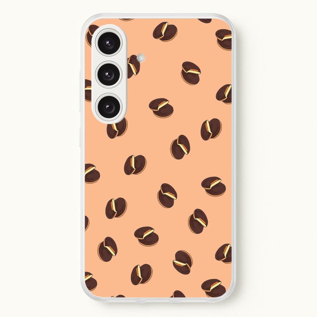 Jaffa Cakes - Biscuits Patterns - Biscuits Patterns Phone Case for Galaxy S25 Plus