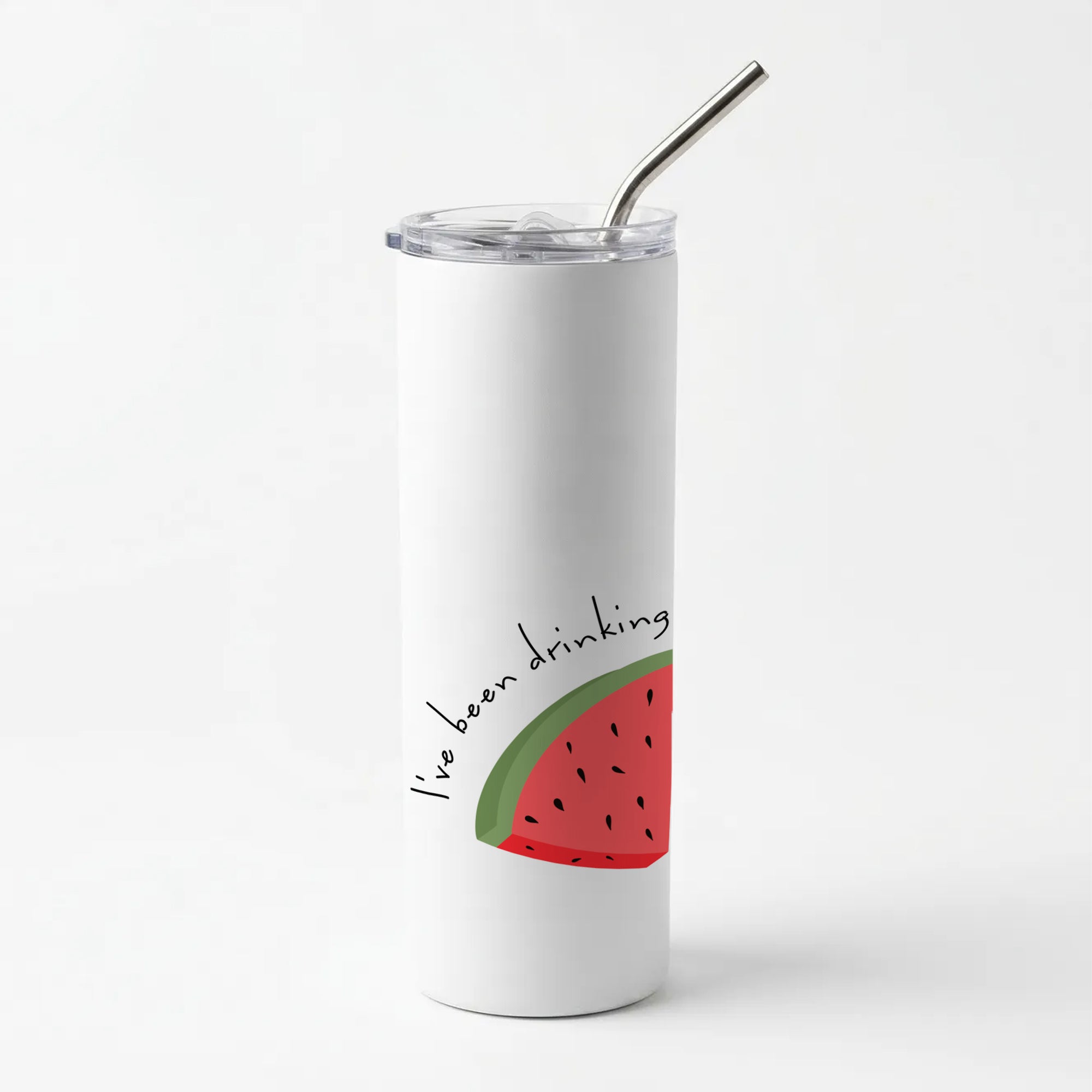 I've Been Drinkin Watermelon - Queen B Skinny Tumbler