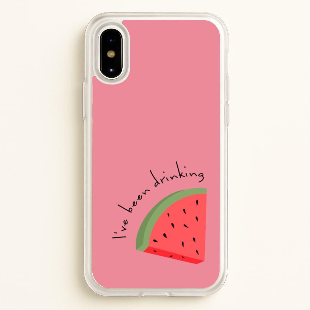 I've Been Drinkin Watermelon - Queen B - Black Enpowerment Phone Case for iPhone X / XS