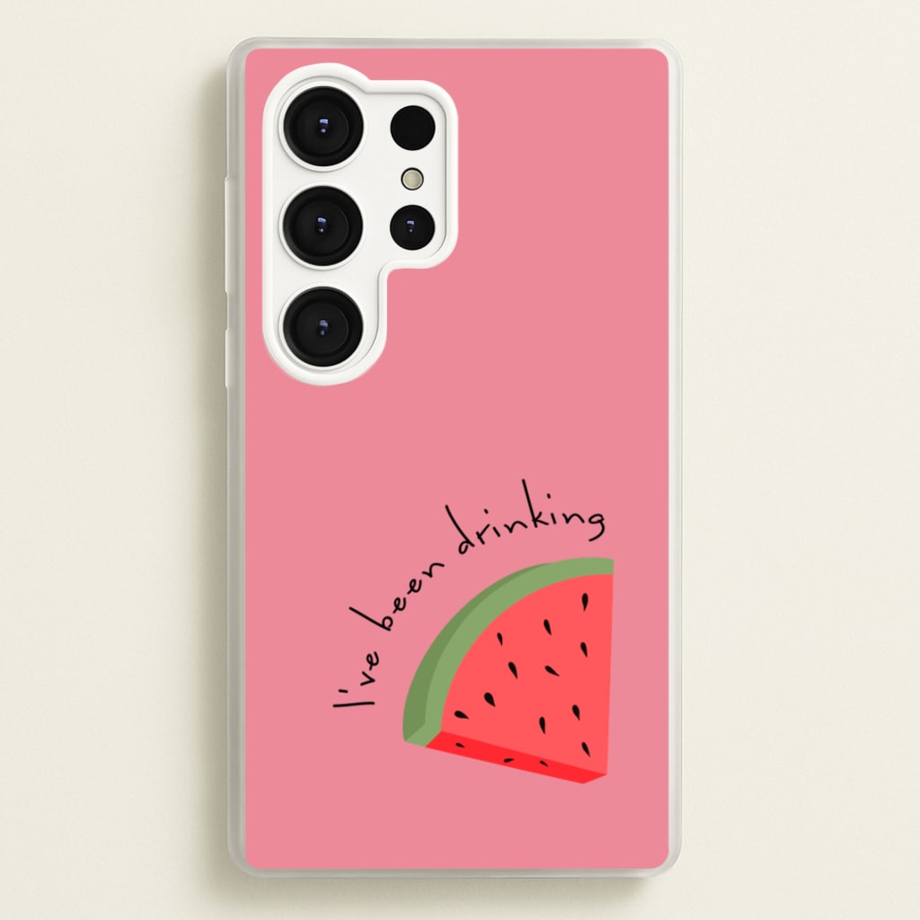 I've Been Drinkin Watermelon - Queen B - Black Enpowerment Phone Case for Galaxy S25 Ultra