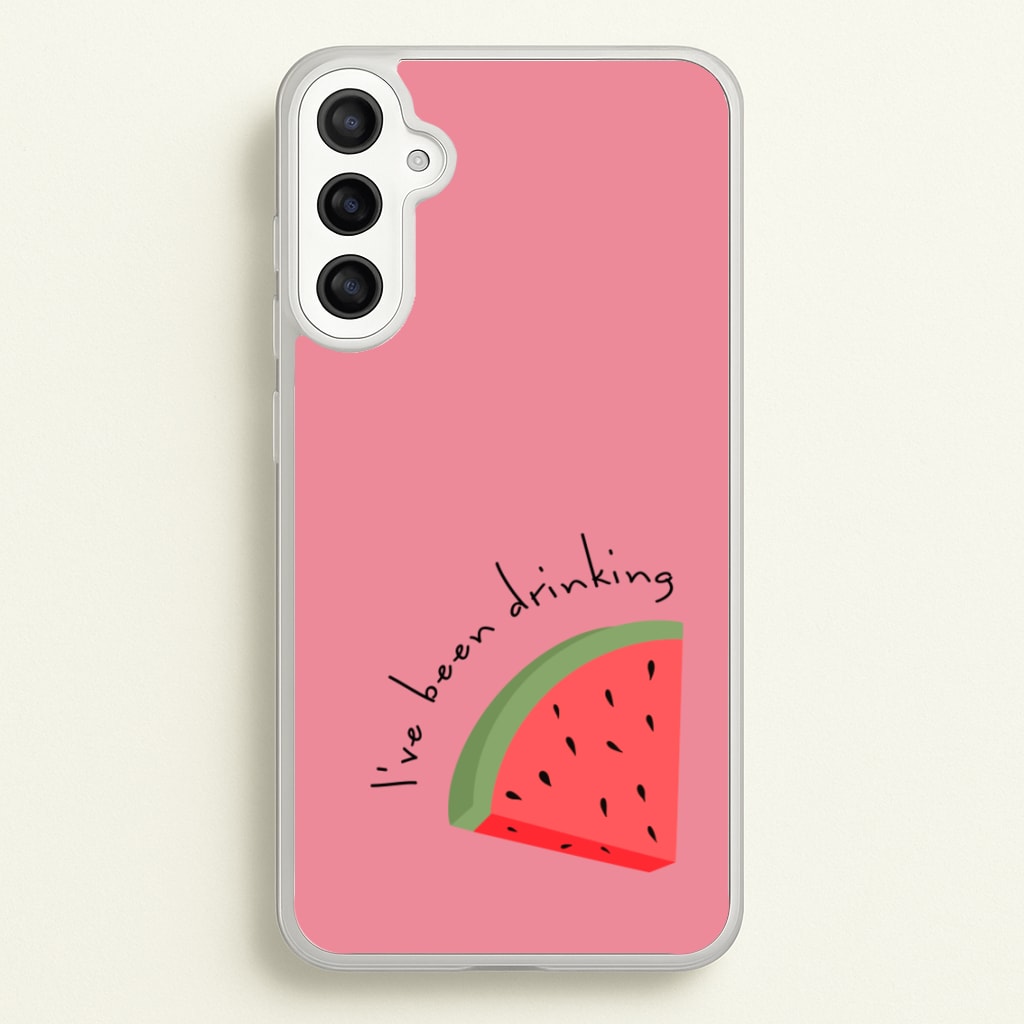 I've Been Drinkin Watermelon - Queen B - Black Enpowerment Phone Case for Galaxy A34