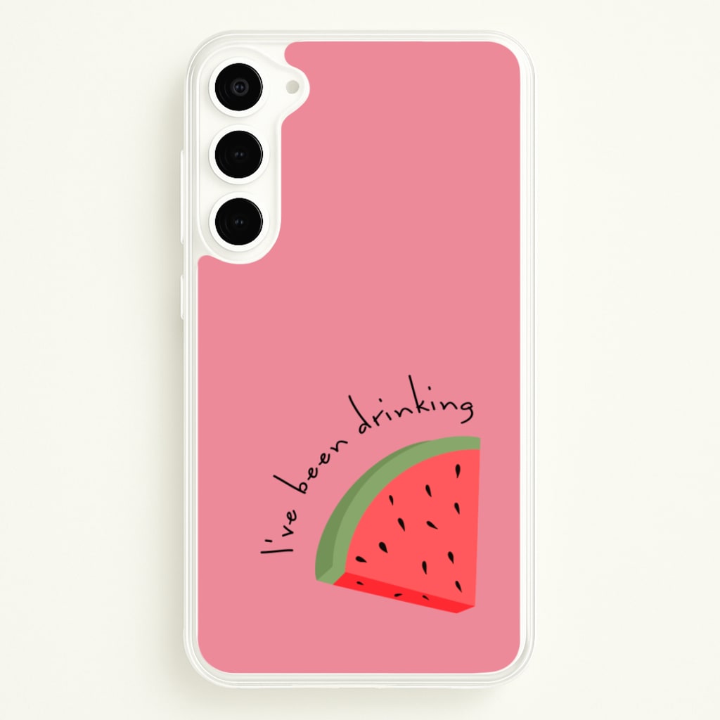 I've Been Drinkin Watermelon - Queen B - Black Enpowerment Phone Case for Galaxy S23 Plus