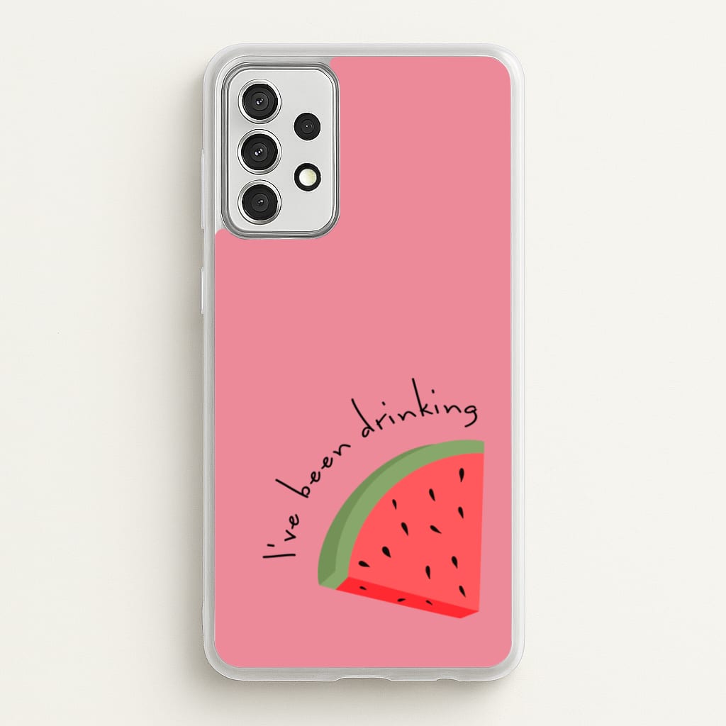 I've Been Drinkin Watermelon - Queen B - Black Enpowerment Phone Case for Galaxy A52 / A52s