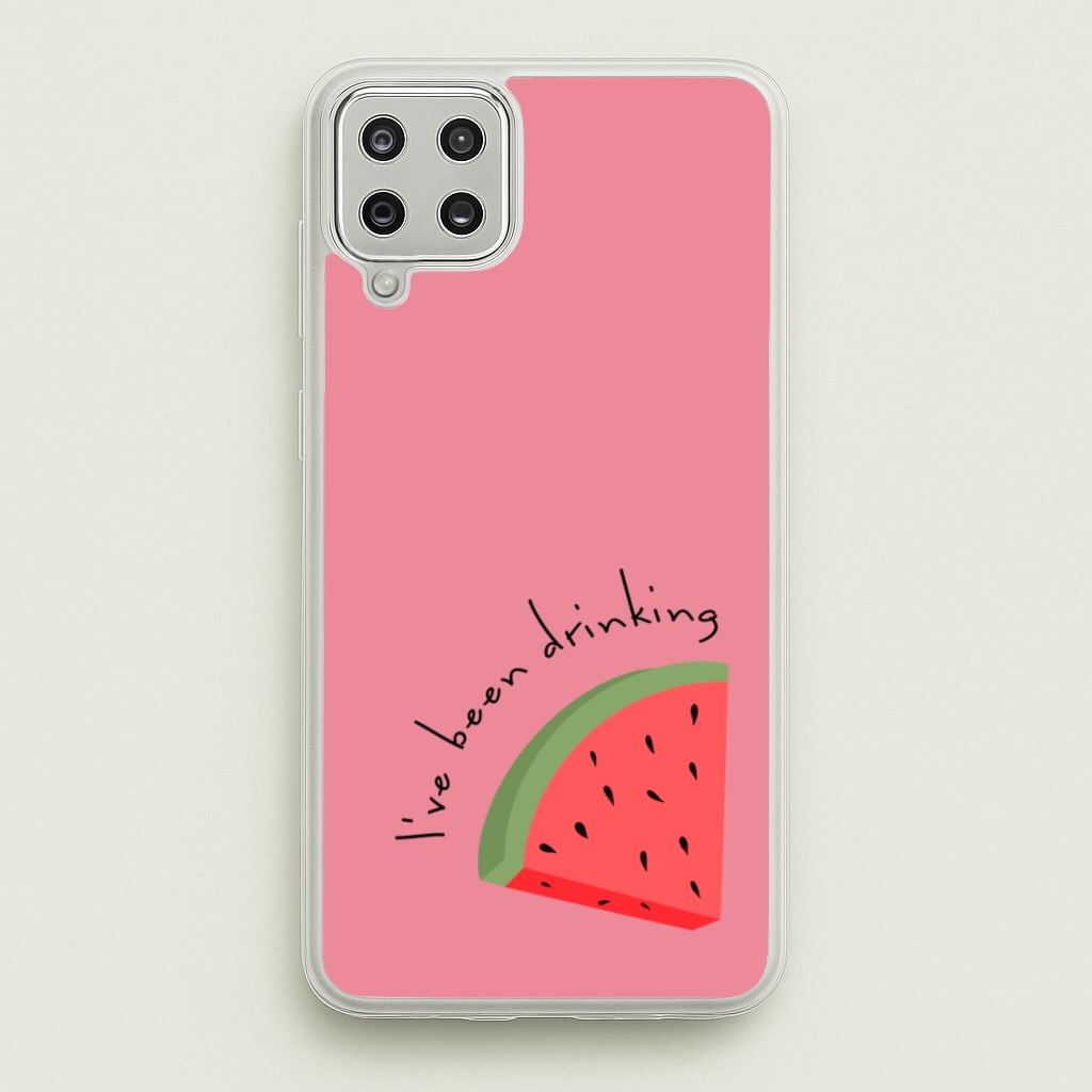 I've Been Drinkin Watermelon - Queen B - Black Enpowerment Phone Case for Galaxy A12